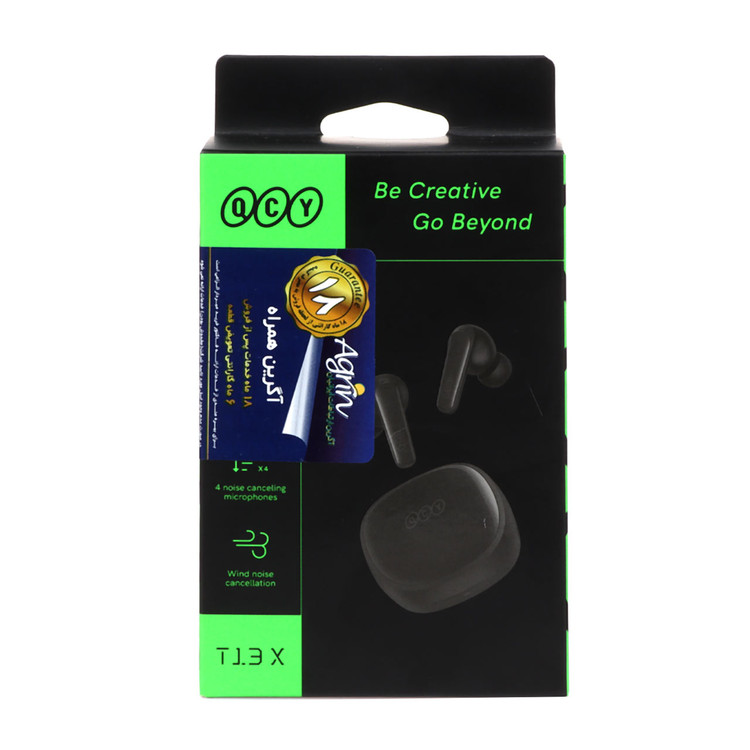 ایرفون بی سیم QCY مدل T13 X - مشکی (گارانتی شرکتی) کیو وای سی