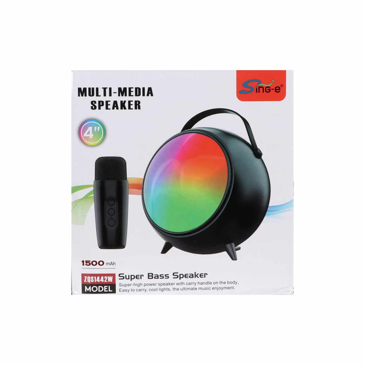 اسپیکر بی سیم SinG-e مدل ZQS 1442W - مشکی با میکروفون