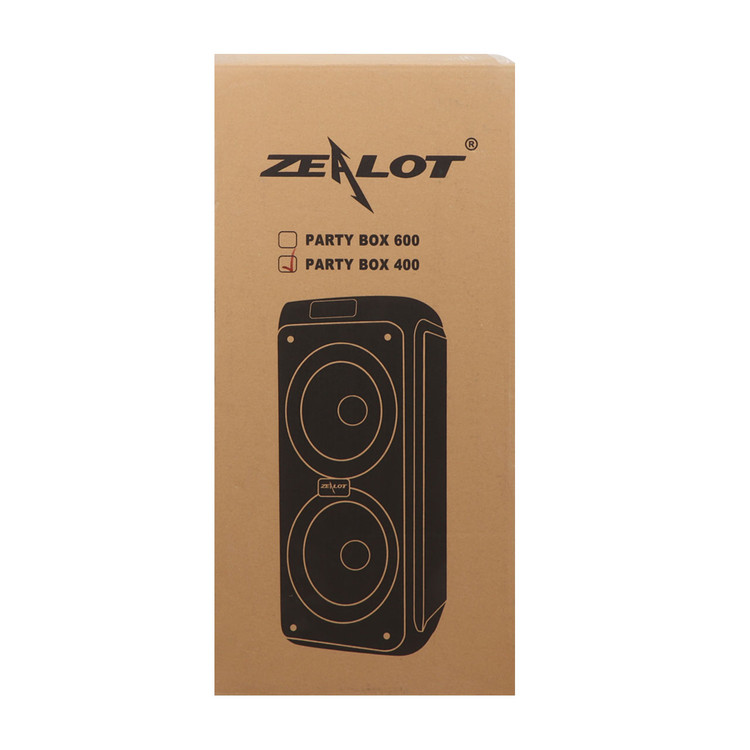 اسپیکر بی سیم قابل حمل ZEALOT مدل PARTY BOX SP600 - مشکی- زیلوت